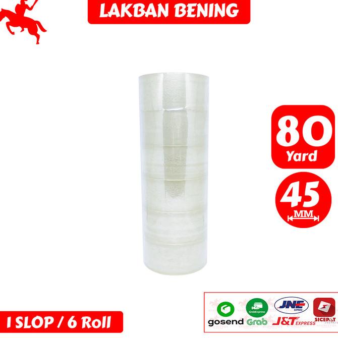 

MURAH Lakban Bening KSATRIA Tape 80 Yard (1 Slop)