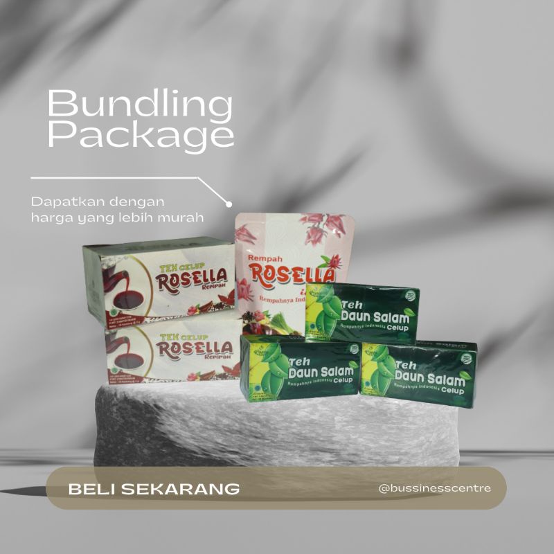 

BUNDLING PACKAGE!! MINUMAN HERBAL | Teh Celup Rosella + Teh Daun Salam