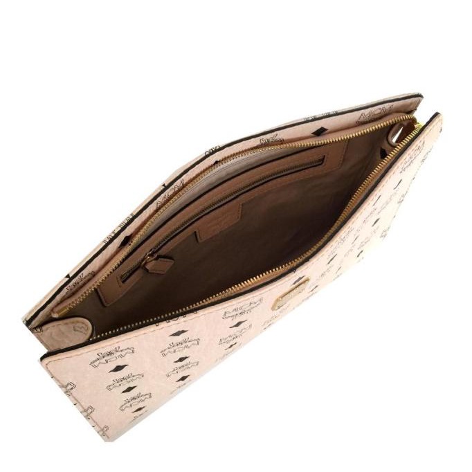 MCM Medium Visetos Zip Pouch Clutch ORIGINAL FO ORI AUTHENTIC