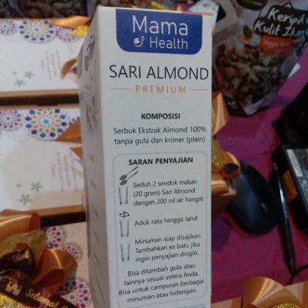 

Flash Sale Mama Health SARI ALMOND Pure 100% + VEGAN + Sugar + Gluten + Dairy + Bubuk Almond Murni ,,