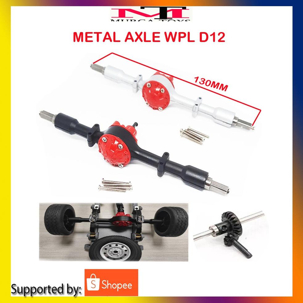 Bisa Cod - GARDAN METAL WPL D12 GEAR METAL AXLE REAR GARDAN BELAKANG WPL D12 ,.