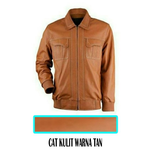 CAT KULIT WARNA TAN untuk jaket,sepatu,tas,dompet...DLL (200ml)