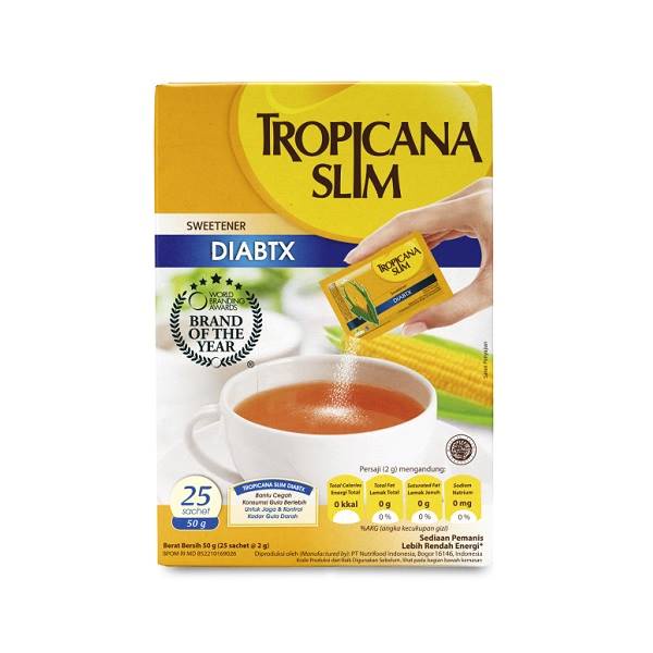 

TROPICANA SLIM DIET SWEETENER WF.25 2.5 GR