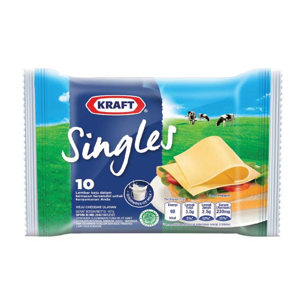 

KRAFT CHEESE SLICE PLAIN 8 PCS - KEJU