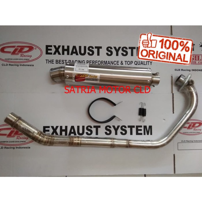 Terlaris Knalpot Cld Satria Fu Injeksi/Fi Type Performance Bulat Doff