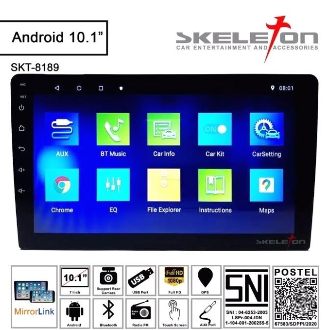 @#@#@#] 2 din Head Unit Android 10 inch Skeleton 8189 Double Din New