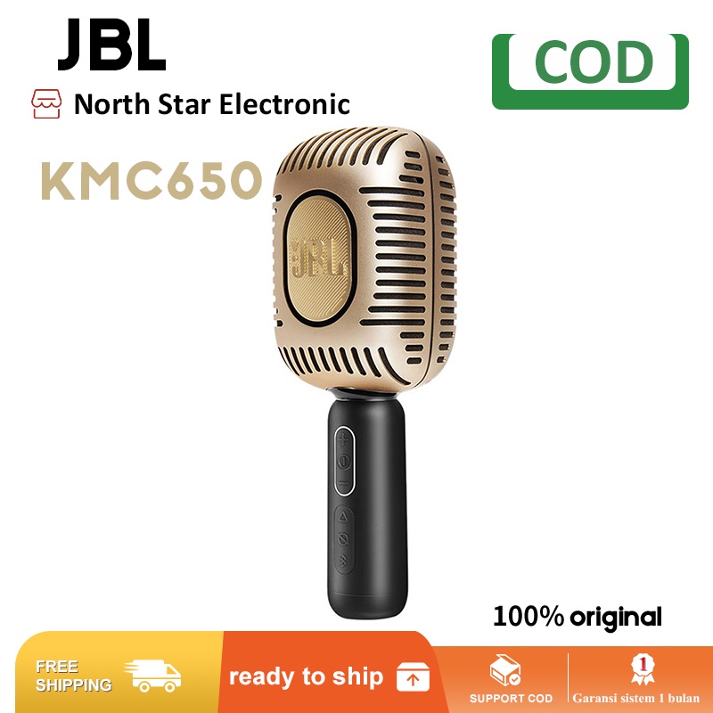 JBL KMC 650 Professional Karaoke Microphone Portable Bluetooth Wireless Speaker Microphone for Phone