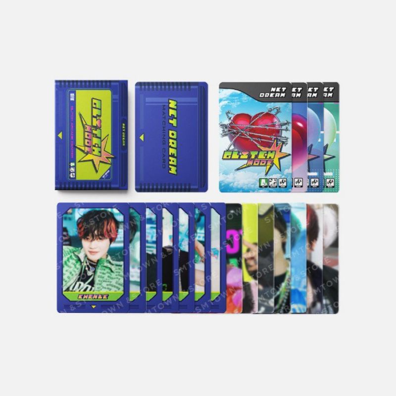 [READY STOCK] FULLSET / SHARING MATCHING CARD GAME SET GLITCH MODE NCT DREAM STICKER PHOTOCARD / MAR