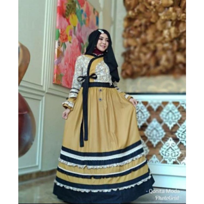 dress ESMEE gamis ESMEE gamis vintage gamis pesta gamis branded gamis lebaran
