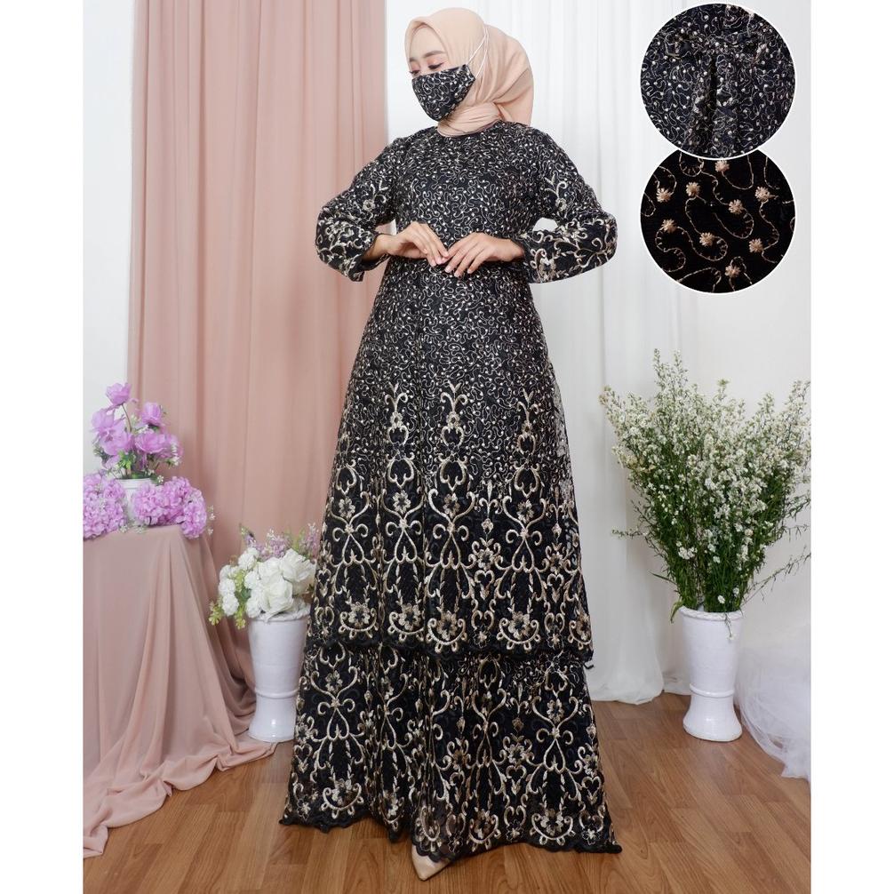 Gamis Tingkat Busui| Gamis Pesta| Gamis Tile| Gamis Brukat| Dress Brukat|Dress Kondangan|Gamis busui