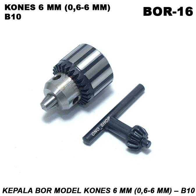 Kepala Bor Model KONES 6 mm (0,6-6 mm) B10 limited stock 54PR23