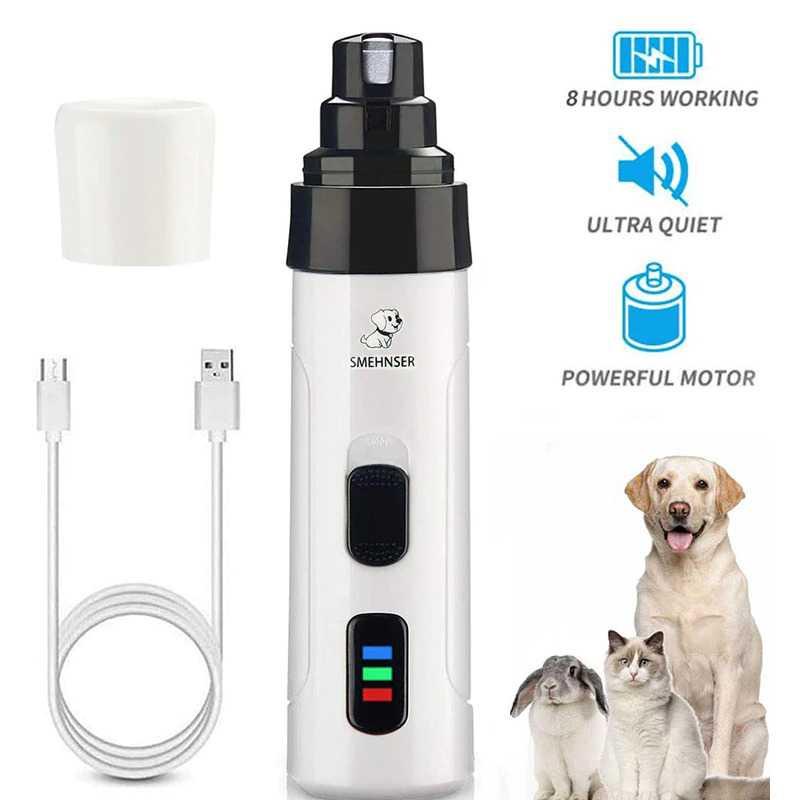 SMEHNSER Gunting Kuku Anjing Elektrik Charging Pet Nail Grinder Polish - M1