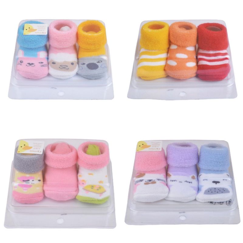 3 Pasang Kaos Kaki Anak Premium / Kaos Kaki Bayi