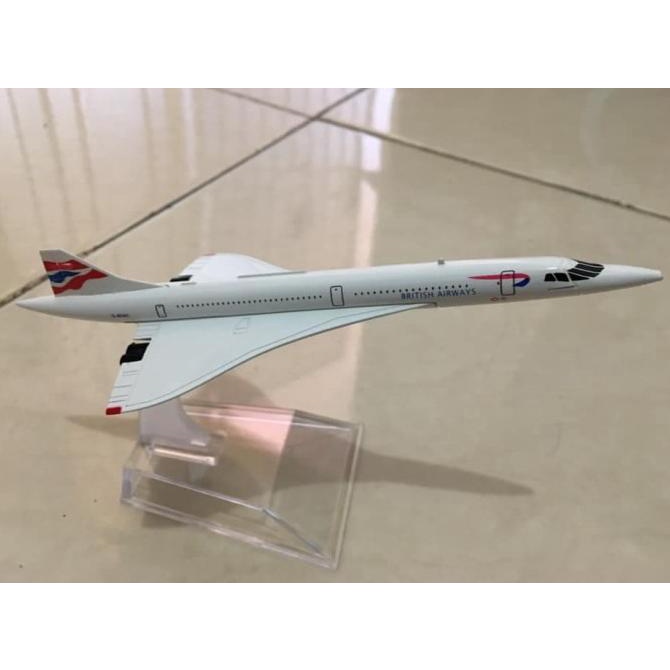 British Airways Concorde - Diecast Miniatur Pesawat Terbang