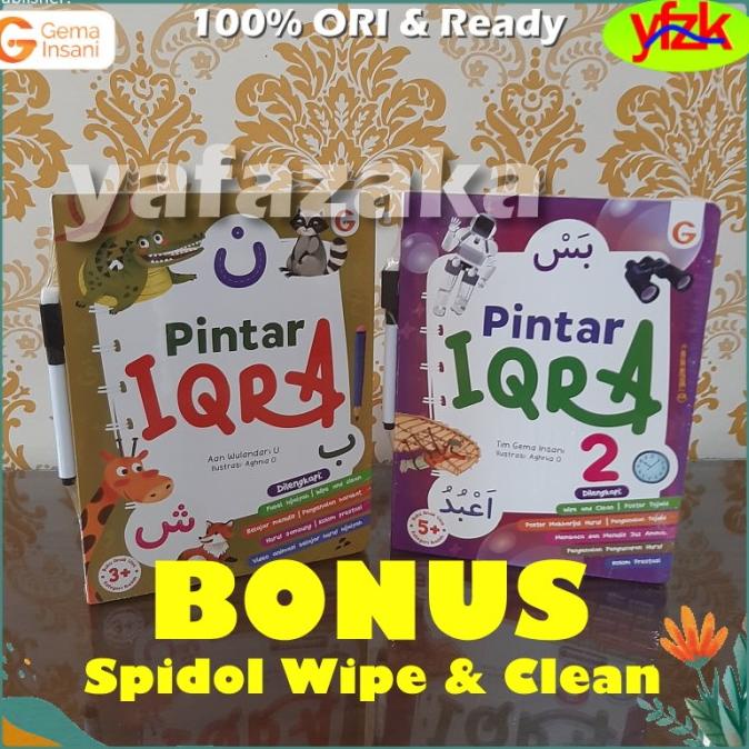 Boardbook Pintar Iqra - Buku Board Book Hijaiyah Anak Balita Tk Islami