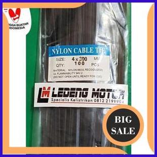 

30cm Tali Ripet Kabel Ties Nylon Cable Tie 4x300mm Isi 100pc suku cadang 54PR23