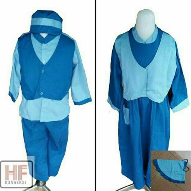 Seragam Anak Tk/Baju Muslim TK Model Rompi bahan Oxpord