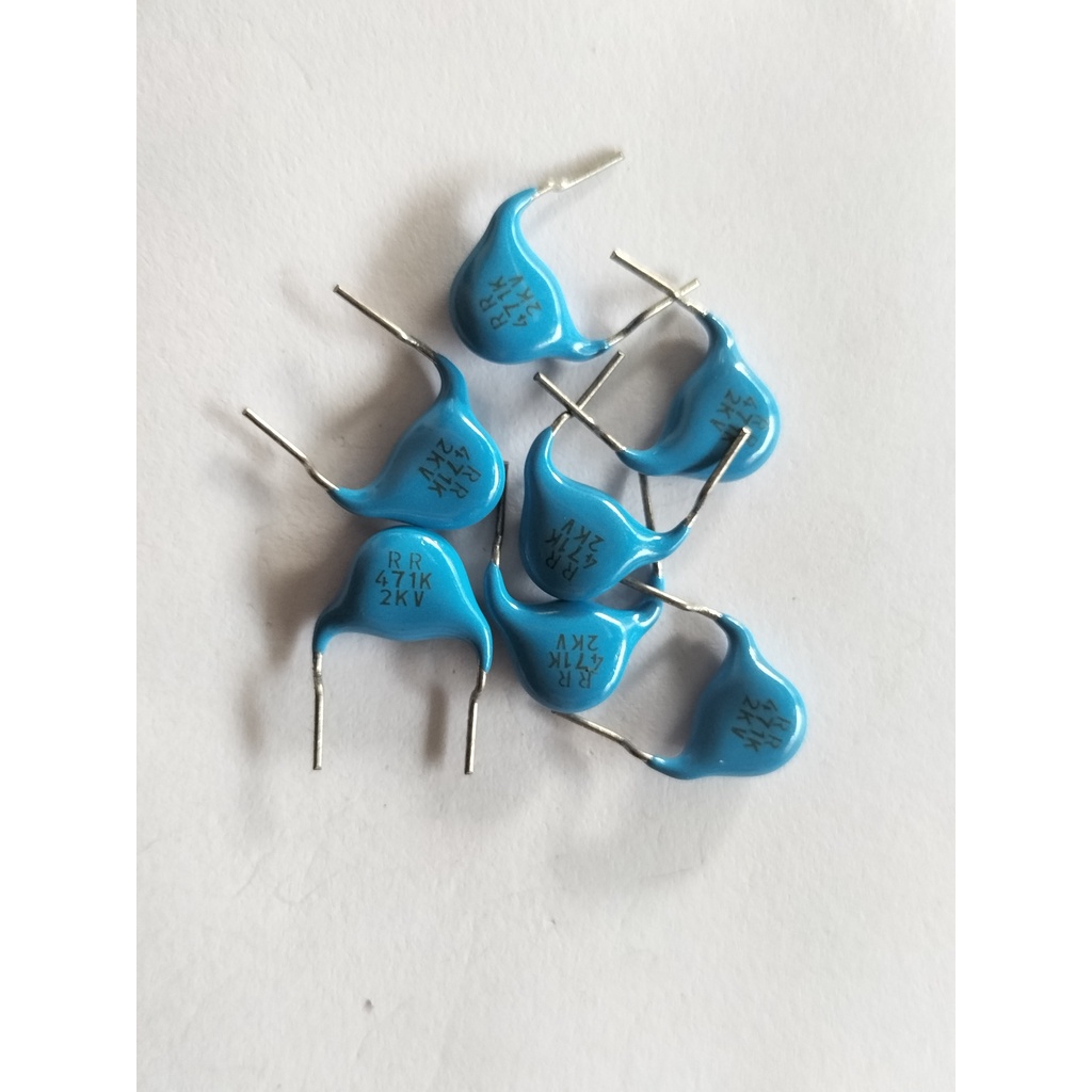 Capacitor Ceramic 471/470pf 2KV Kapasitor Keramik 471/470pF 2KV