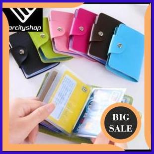 

Dompet kartu nama pria wanita kulit 12 slot cewek cowok card holder last stok 54PR23