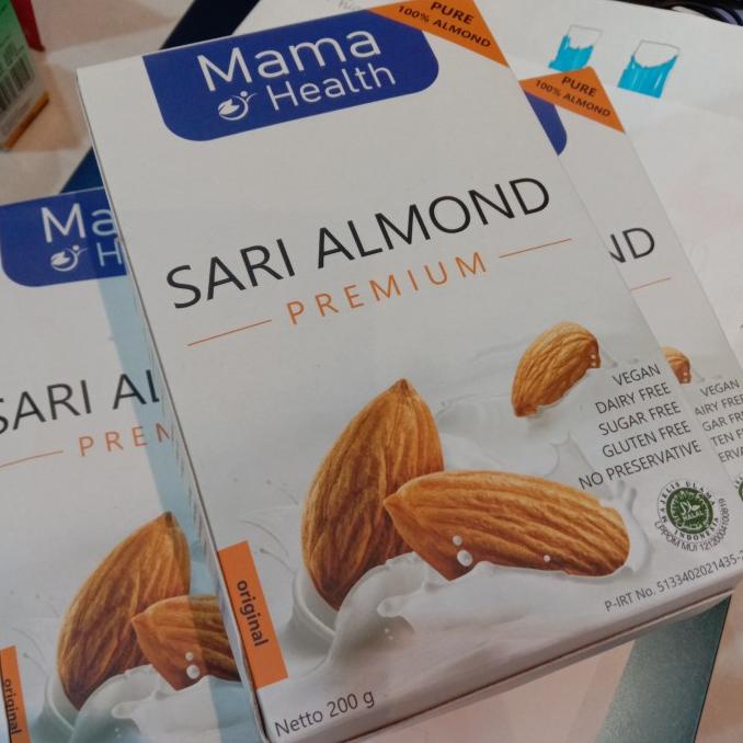 

Special Mama Health SARI ALMOND Pure 100% + VEGAN + Sugar + Gluten + Dairy + Bubuk Almond Murni !!