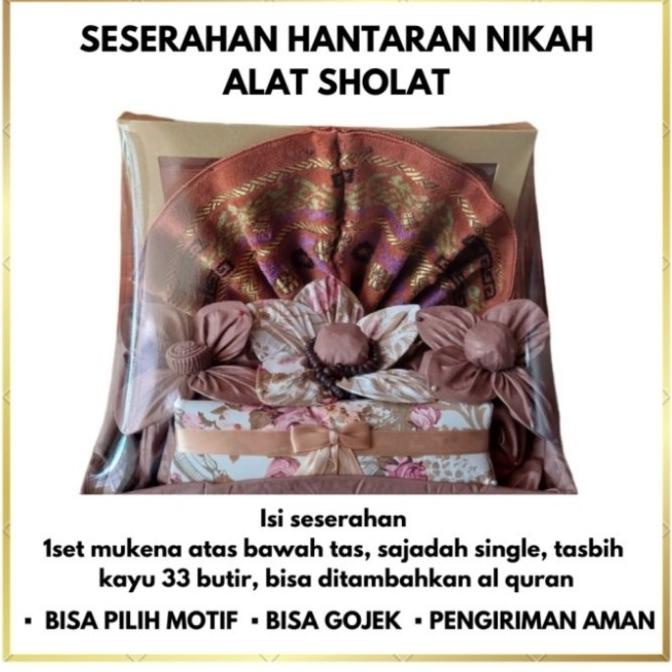 PAKET SESERAHAN MUKENA HANTARAN NIKAH MUKENA KEIRA