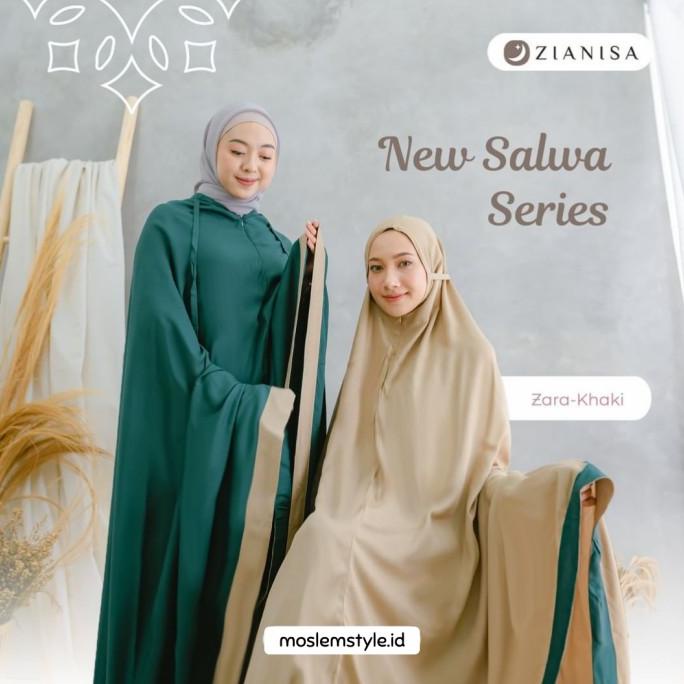 Mukena Dewasa 2 in 1 Jumbo Baneska New Salwa Rayon Premium