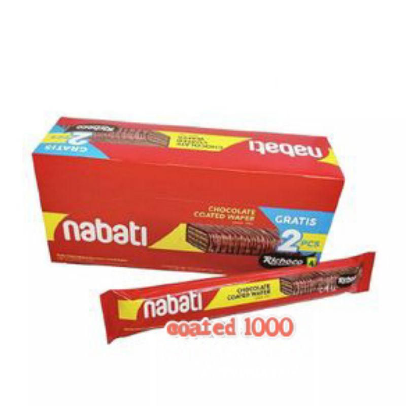 

Nabati coated coklat 14g 1box 12 pcs