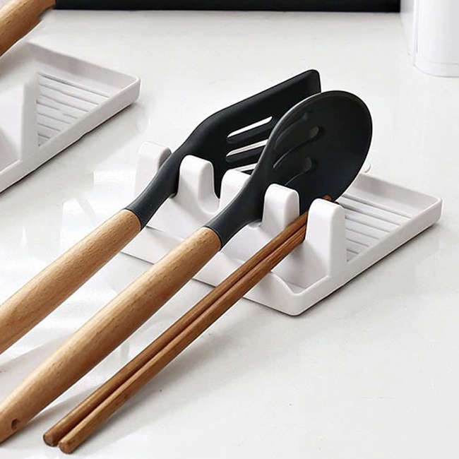 G8UI Wu Fang Matras Alas Alat Masak Centong Sendok Dapur Spatula Storage MatA603White Or-i