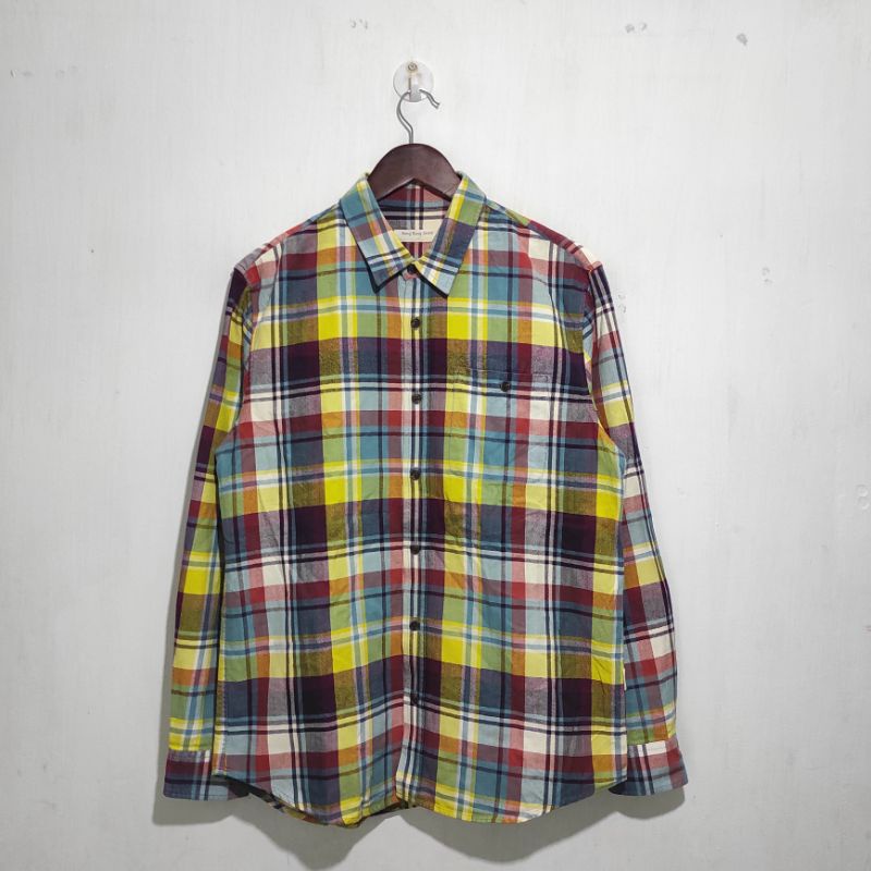 Kemeja flanel Bang bang jeans size L