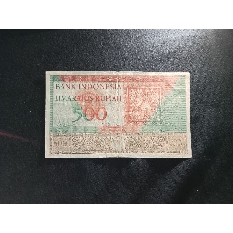 500 rupiah budaya vf utuh tanpa cap prefik XXR 067766