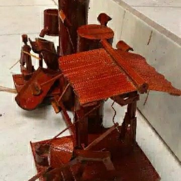 Hot Sale Miniatur Air Mancur Bambu Kincir Jungkat Jungkit Hiasan Aquarium Terlaris