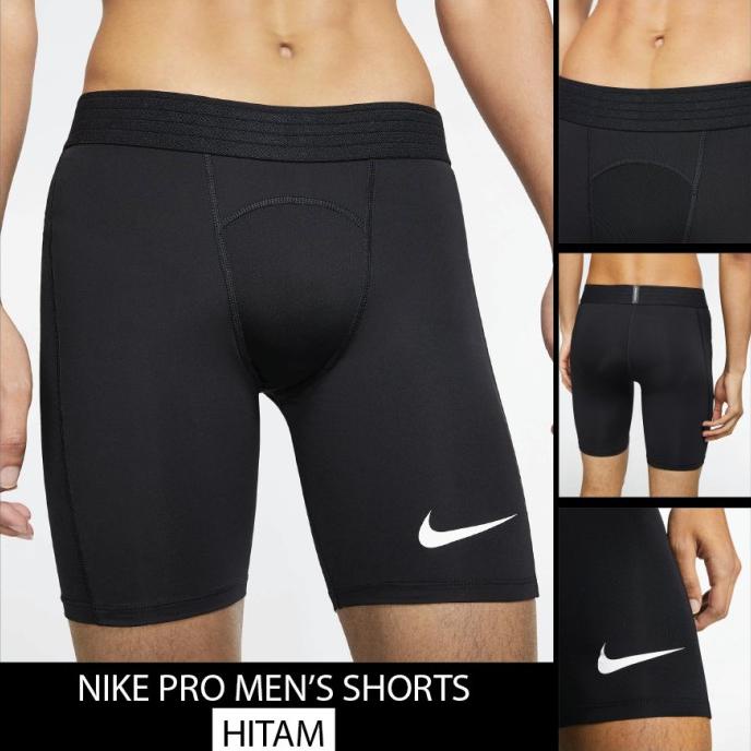Nike Pro Men Shorts Celana Legging Pendek Pria Sepeda Gym