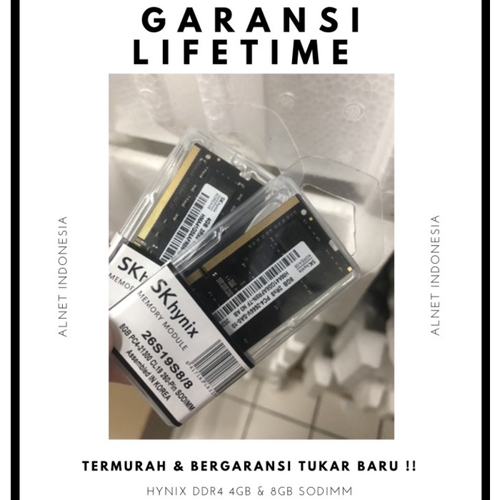 Terlaris Ram Hynix Sodimm Ddr4 8Gb Original Garansi Lifetime Ram Hynix Laptop