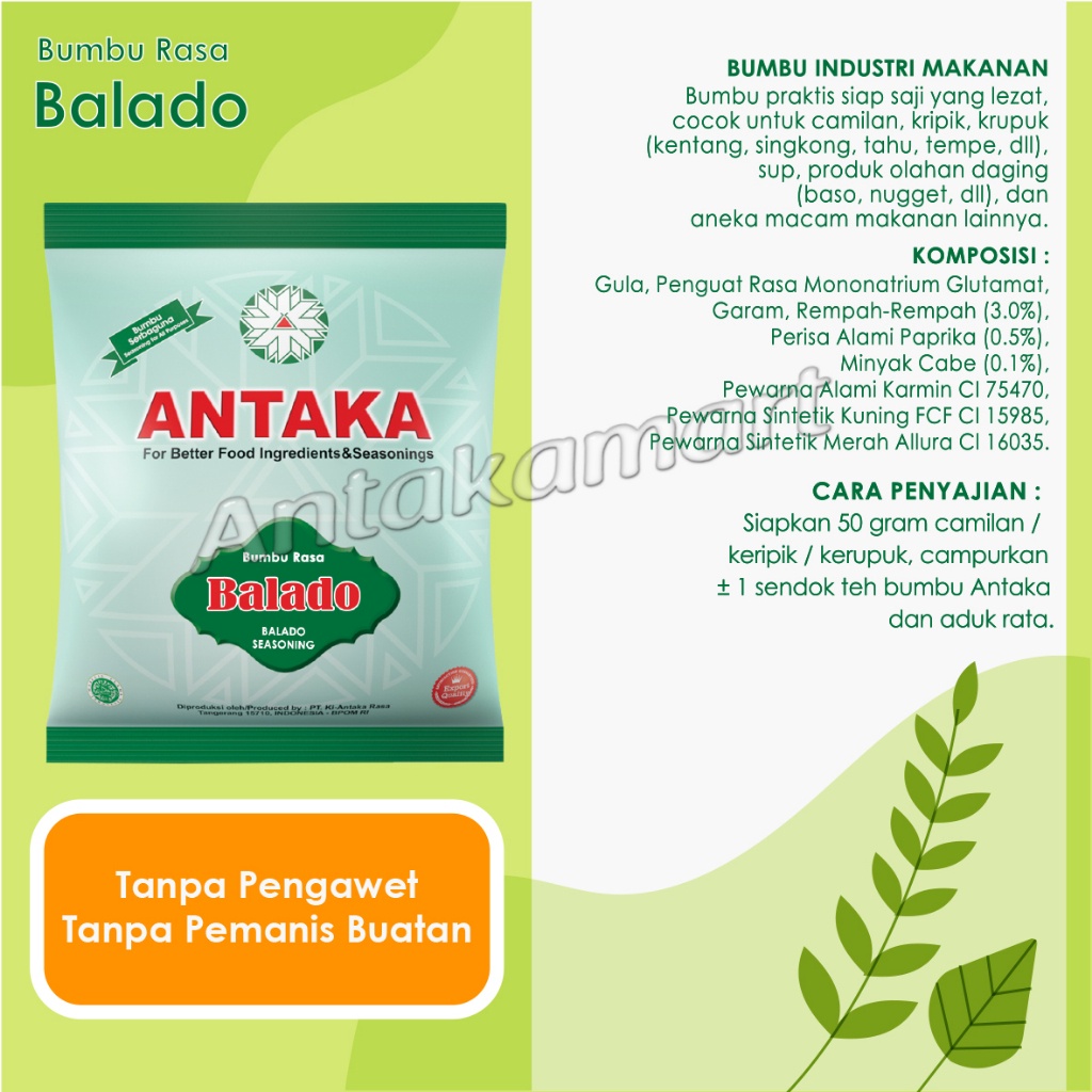 

Bumbu Antaka 1Kg : Rasa Balado