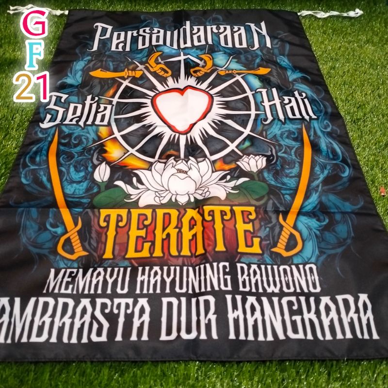 Bendera full Printing PERSAUDARAAN SETIA HATI TERATE AMBRASTA DUR HANGKARA