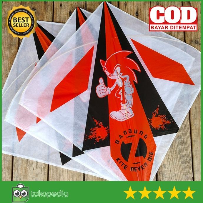 favorit] LAYANGAN SUPER SEOT SONIC Z BANDUNG ISI 10 PCS / BAHAN KERTAS MINYAK