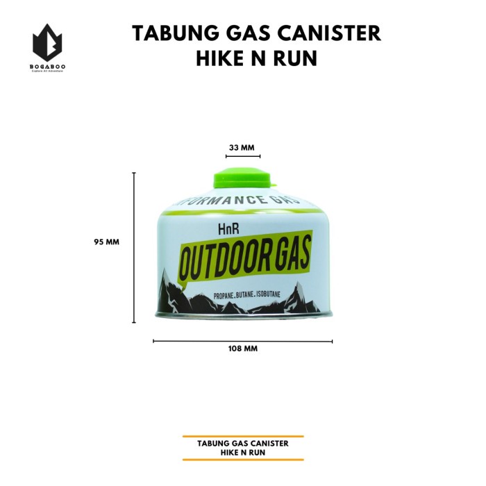 Tabung Gas Canister 450 Gram Hike N Run Canister Camping Ultralight
