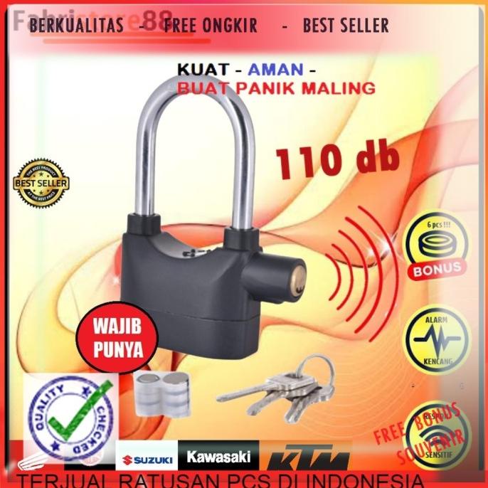 Open DS] GEMBOK MOTOR YAMAHA NMAX LEXI ALARM 110 db ANTI CONGKEL GEMBOK