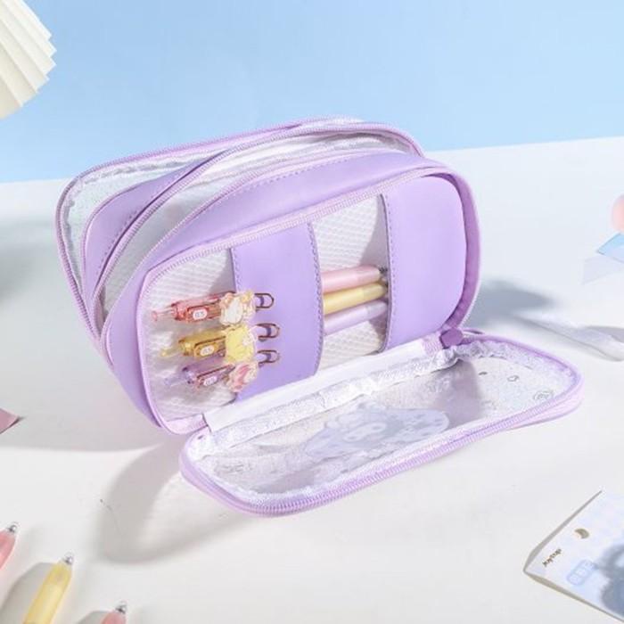 

Px977 Sanrio Tempat Pensil 3 Lapis Bahantransparan Motif Kartun 060