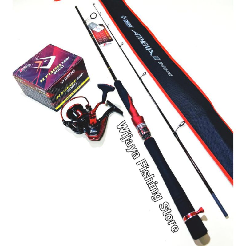 Set Joran Pancing Daido Athena III 150 165 180 dan Reel Daido Hydra SW 1000 2000 3000 4000 5000