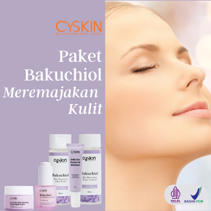 Paket Bakuchiol Skin Care Kulit Awet Muda Calysta Asli