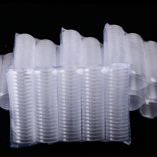 

Pelindung koin Kapsul coin bening bulat 20 mm transparan