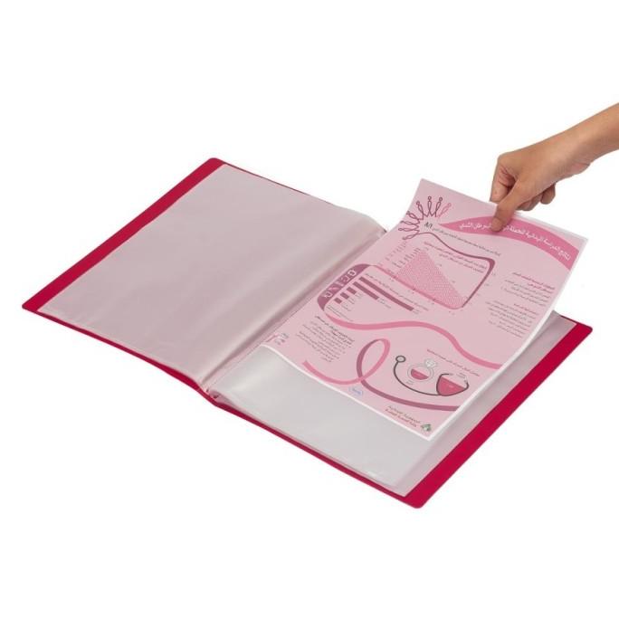 

PP DISPLAY BOOK A4 60 POCKETS MERAH TUA BANTEX 3147 09