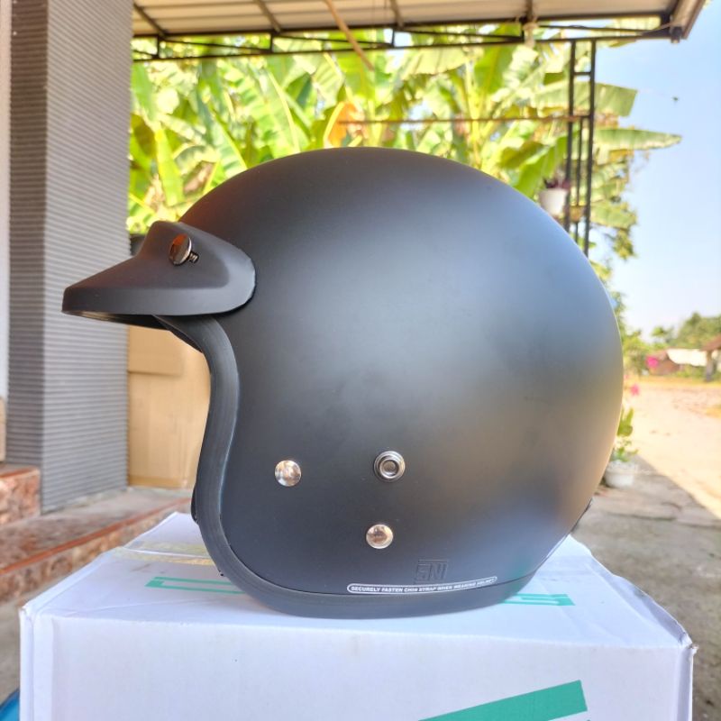 HELM BOGO RETRO DEWASA TERBARU PRIA WANITA FULL LEHER SNI MERK HNL