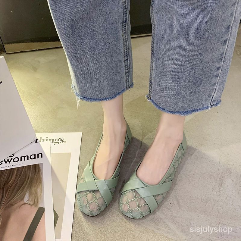 [✅BISA COD] #Sisjuly# Sepatu datar wanita / sepatu tunggal baru yang dapat bernapas untuk wanita / s