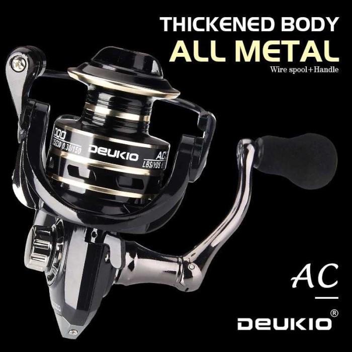 COD DEUKIO AC2000 Rell Rill Ril Reel Pancing Murah Metal Kuat 5.2:1