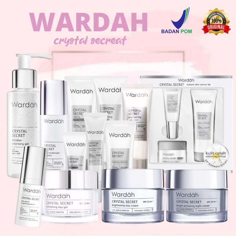 Wardah Crystal Secret Series/Perawatan wajah