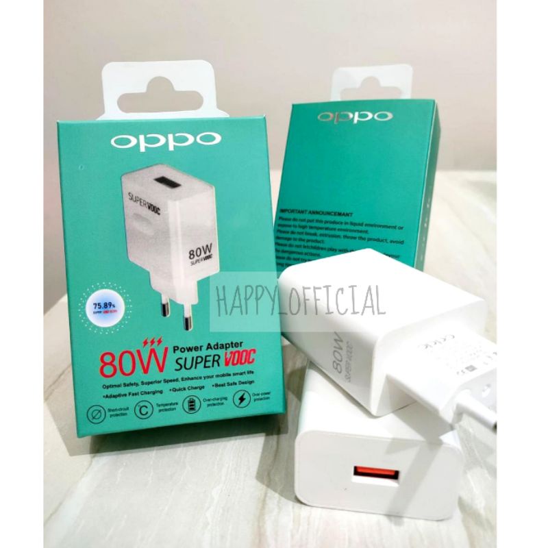 ADAPTER BATOK OPPO 80W 6.5A SUPORT VOOC FAST CHARGING