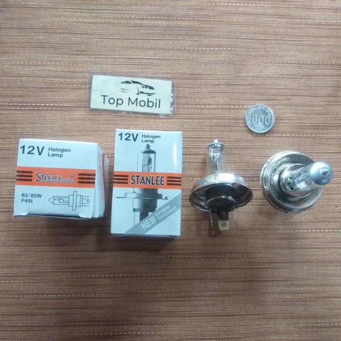 TPML Bohlam Halogen P45T H4 12V 60 60W merk Stanlee Star