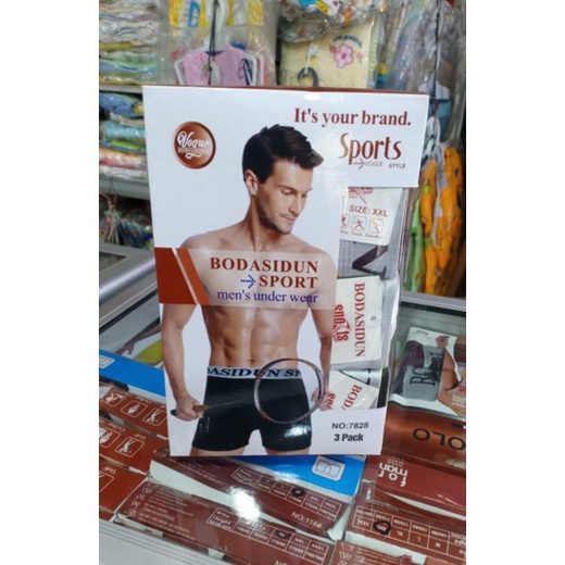 BODASIDUN CELANA DALAM MODEL BOXER ISI 3 PCS